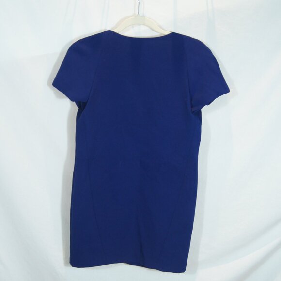 Judith & Charles Women’s Blue V-Neck Short Sleeve Sheath Dress Size Small - Picture 5 of 6